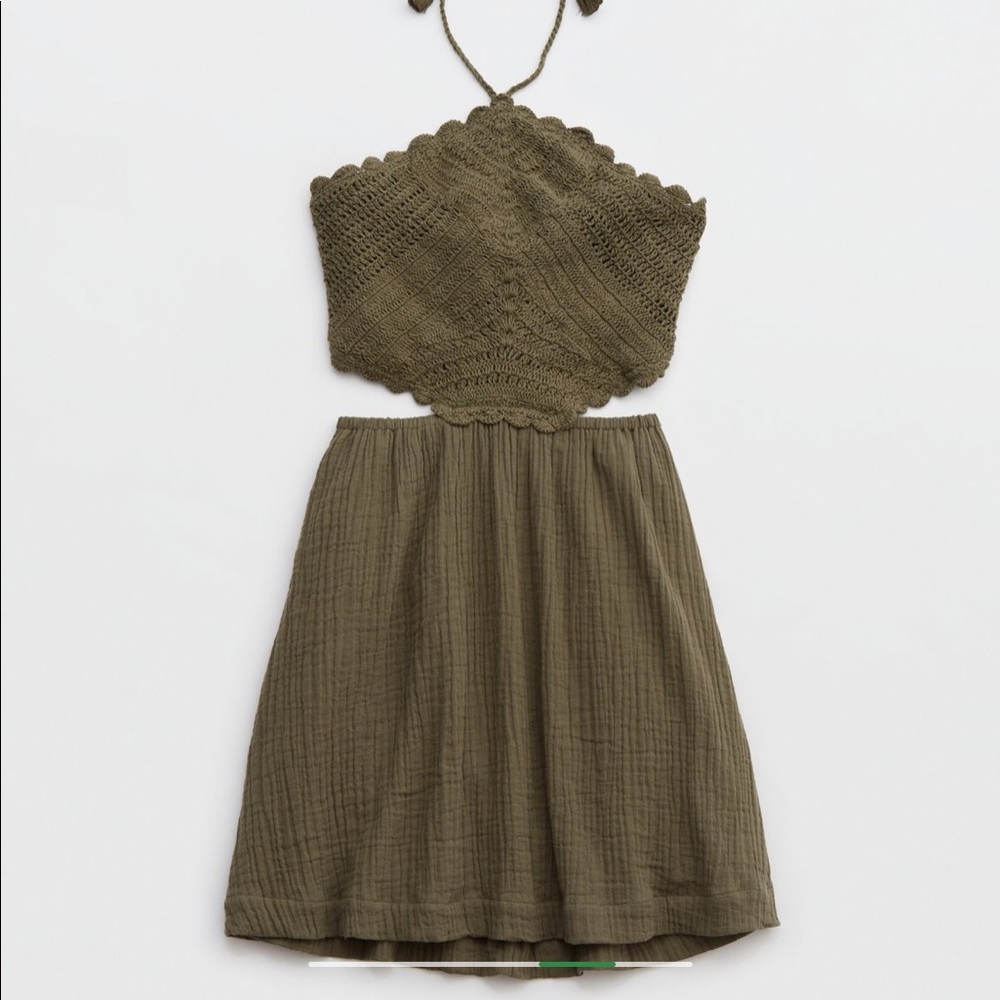AERIE halter mini dress